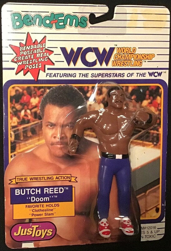 1990 WCW Just Toys Bend-Ems Butch Reed – Wrestling Figure Database