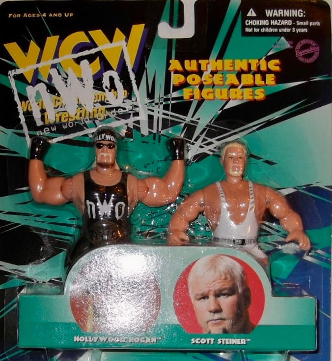 1998 WCW OSFTM 4.5" Articulated 2-Packs: Hollywood Hogan & Scott Steiner
