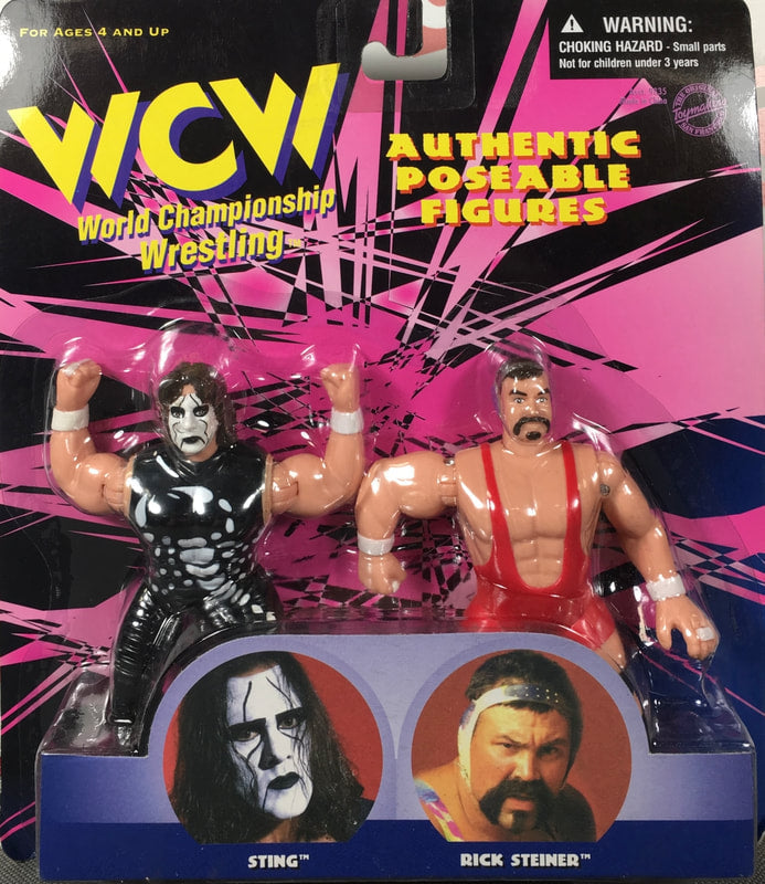 1998 WCW OSFTM 4.5" Articulated 2-Packs: Sting & Rick Steiner