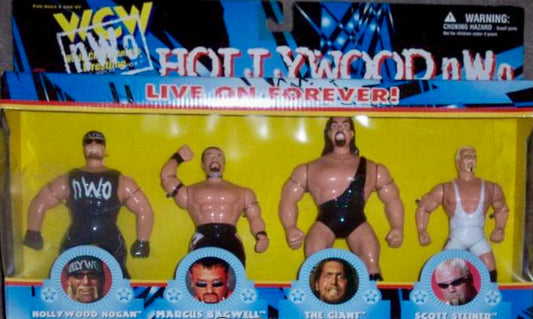 1998 WCW OSFTM 6.5" Articulated nWo Hollywood: Hollywood Hogan, Marcus Bagwell, The Giant & Scott Steiner