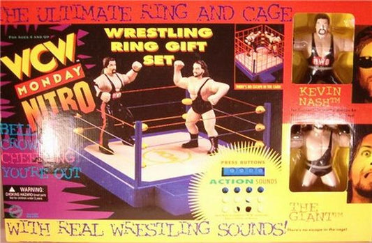 1997 WCW OSFTM Vibrating The Ultimate Ring & Cage [With Kevin Nash & The Giant]