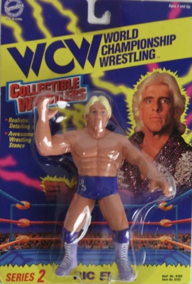 1995 WCW OSFTM Collectible Wrestlers [LJN Style] Series 2 Ric Flair [With Purple Trunks & Boots]