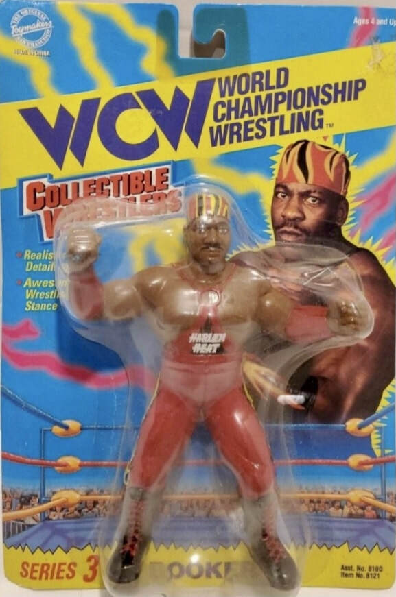 1996 WCW OSFTM Collectible Wrestlers [LJN Style] Series 3 Booker T [With Red Gear]