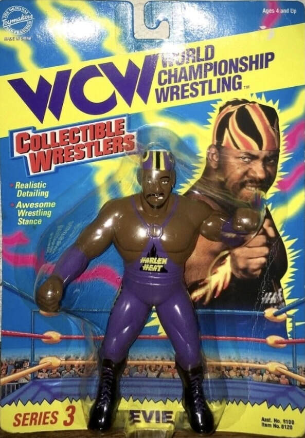 1996 WCW OSFTM Collectible Wrestlers [LJN Style] Series 3 Stevie Ray [With Purple Gear]