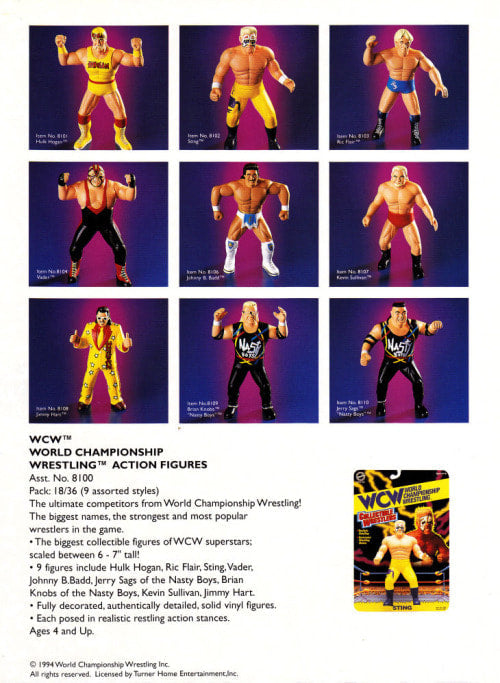 Unreleased 1995 WCW OSFTM Collectible Wrestlers [LJN Style] Series 1 Sting