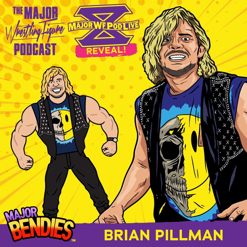 2022 Major Wrestling Figure Podcast Major Bendies Series 2 Brian Pillman