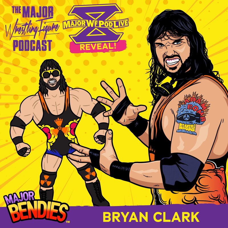 2022 Major Wrestling Figure Podcast Major Bendies Series 2 Bryan Clark