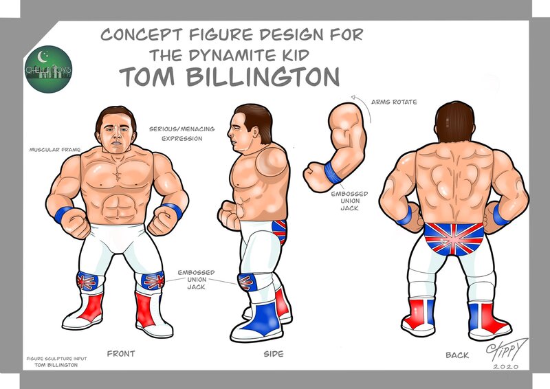 2022 Chella Toys Wrestling Megastars Series 1 The Dynamite Kid: Tom Billington