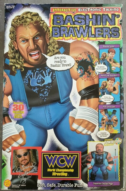 1998 WCW Toy Biz Bashin' Brawlers Series 1 Diamond Dallas Page ...