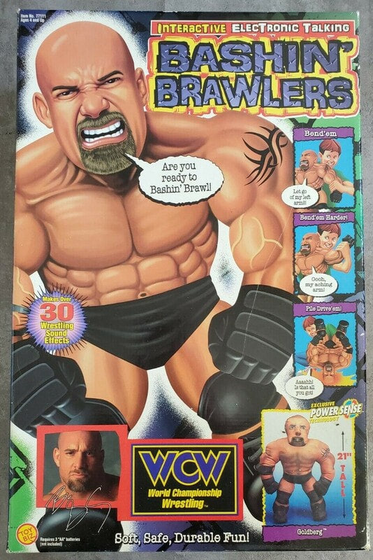 1998 WCW Toy Biz Bashin' Brawlers Series 2 Goldberg