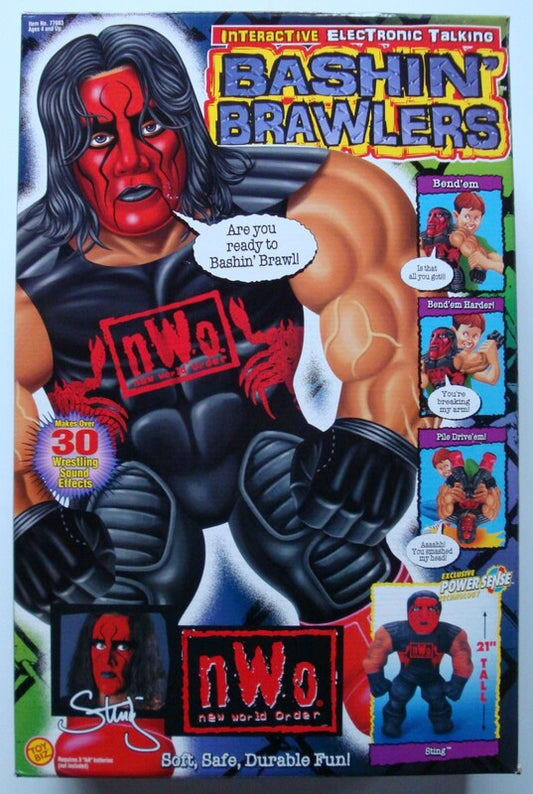 1998 WCW Toy Biz Bashin' Brawlers Series 2 Sting [Black & Red]