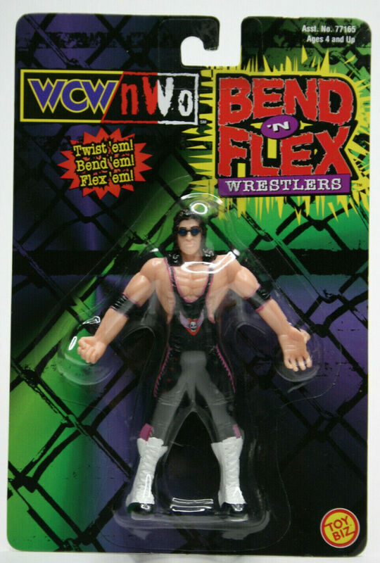 2000 WCW Toy Biz Bend 'N' Flex Bret Hart
