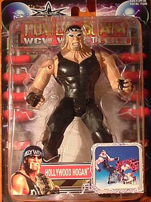 2000 WCW Toy Biz Power Slam Hollywood Hogan [Small Card & No Logo]