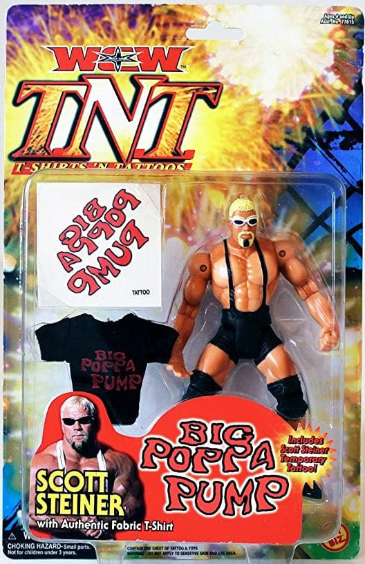 2000 WCW Toy Biz TNT: T-Shirts & Tattoos Scott Steiner [Without Logo]