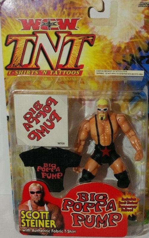 2000 WCW Toy Biz TNT: T-Shirts & Tattoos Scott Steiner [With Logo]