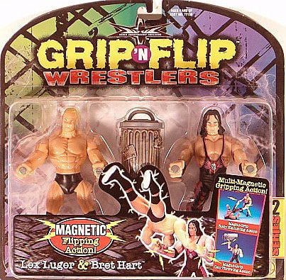 1999 WCW Toy Biz Grip 'N' Flip Series 2 Lex Luger & Bret Hart