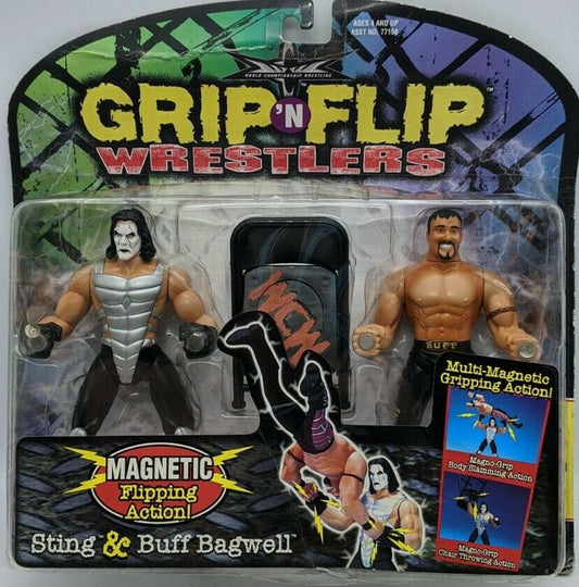 1999 WCW Toy Biz Grip 'N' Flip Series 2 Sting & Buff Bagwell