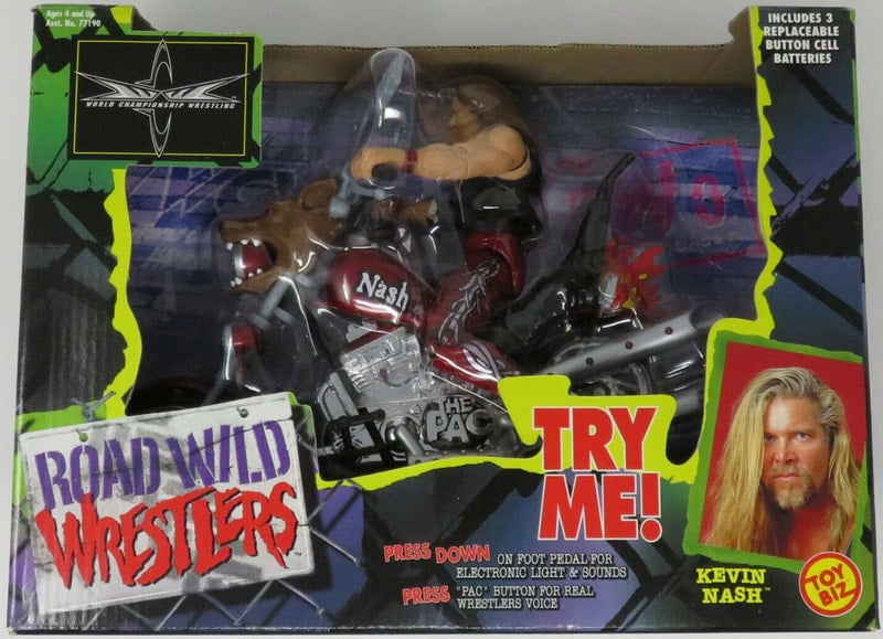 1999 WCW Toy Biz Road Wild Wrestlers Kevin Nash