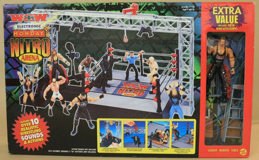 1999 WCW Toy Biz Electronic Monday Nitro Arena [With Kevin Nash]