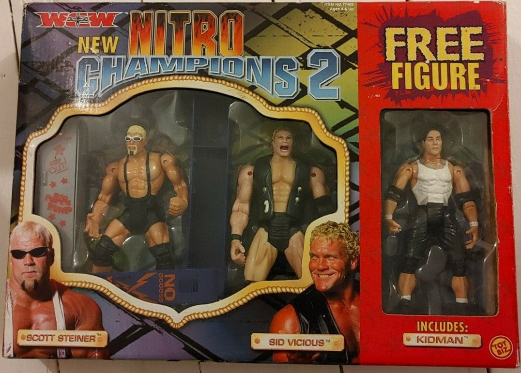 2000 WCW Toy Biz Nitro Champions 2: Scott Steiner, Sid Vicious & Kidman