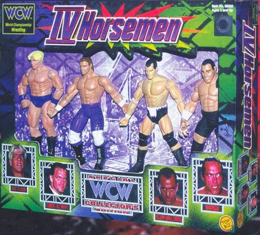 Unreleased WCW Toy Biz IV Horsemen: Ric Flair, Chris Benoit, Dean Malenko & Steve McMichael