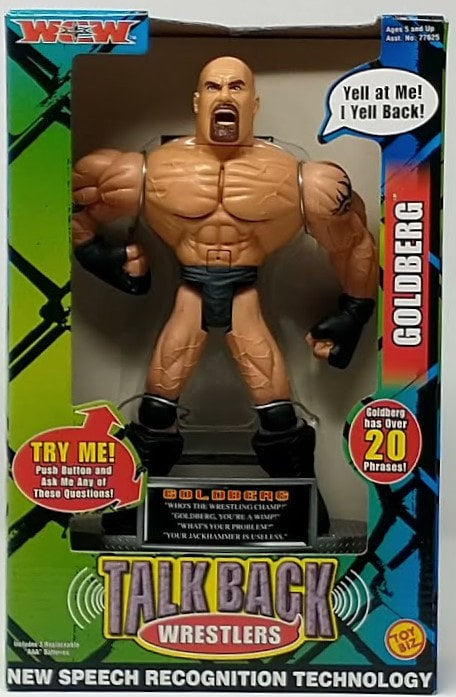 2000 WCW Toy Biz Talk Back Wrestlers Goldberg