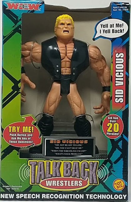 2000 WCW Toy Biz Talk Back Wrestlers Sid Vicious