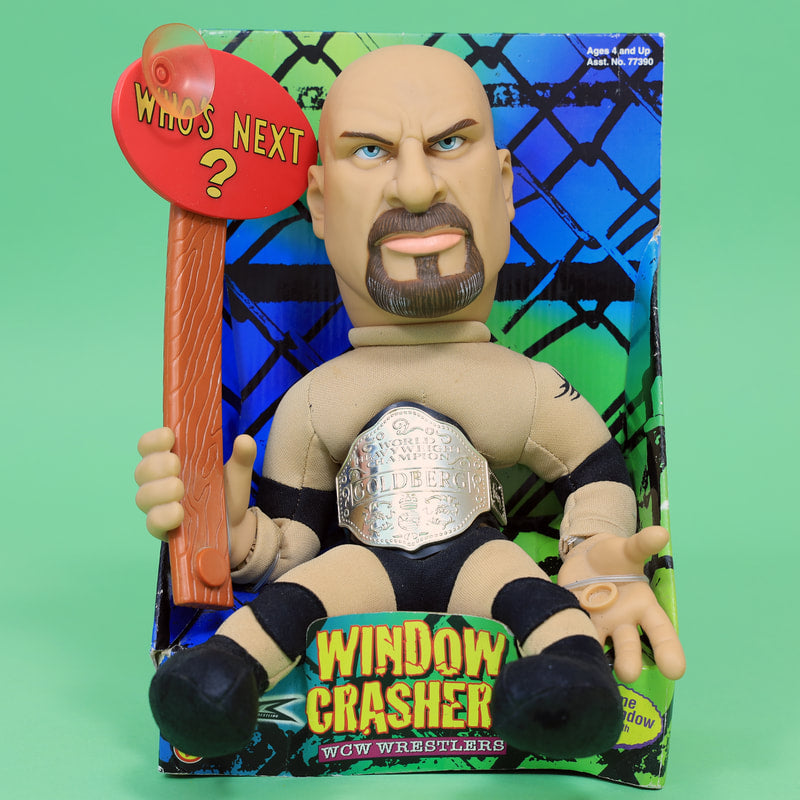 2000 WCW Toy Biz Window Crashers Goldberg