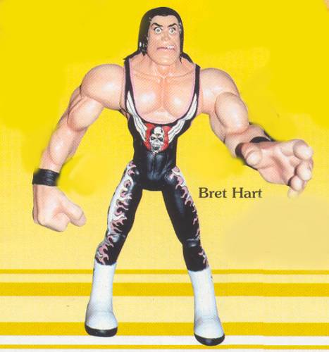 Unreleased WCW Toy Biz Gross-Out Wrestlers Bret Hart