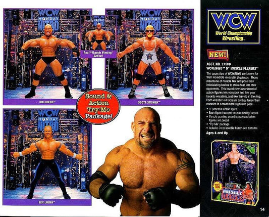Unreleased WCW Toy Biz Muscle Flexers Goldberg