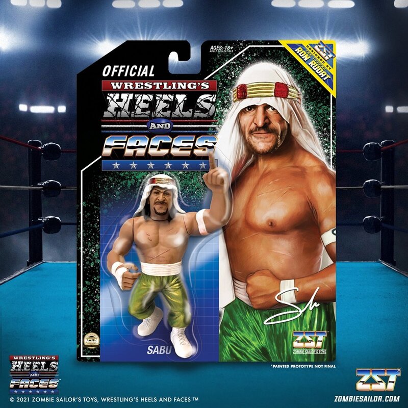 2022 Zombie Sailor's Toys Wrestling's Heels & Faces Series 1 Sabu