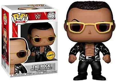 2017 WWE Funko POP! Vinyls 46 The Rock [With Black Shirt, Chase]