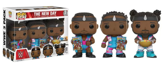 2017 WWE Funko POP! Vinyls 3-Pack: The New Day [With Booty O's, Exclusive]