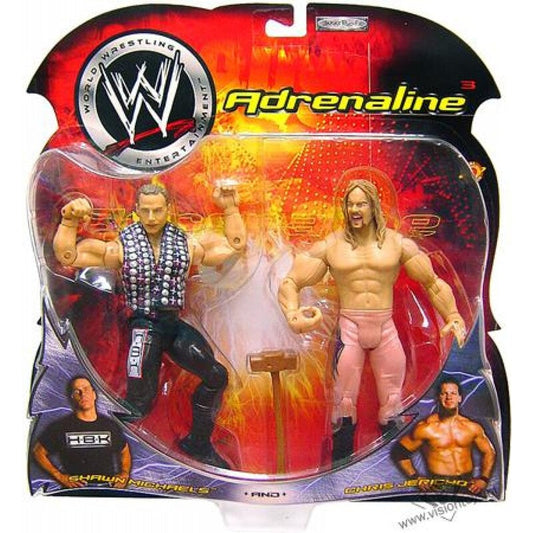 2003 WWE Jakks Pacific Adrenaline Series 3 Shawn Michaels & Chris Jericho