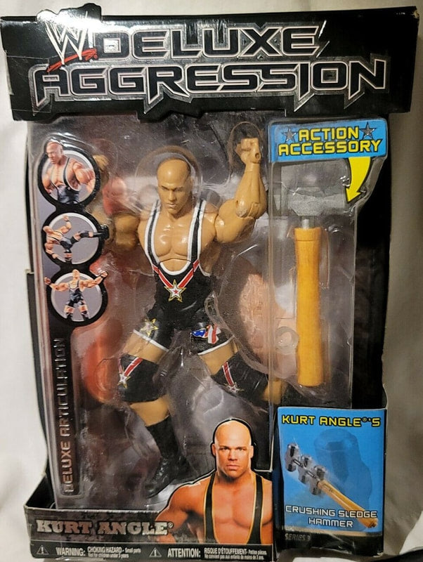 2006 WWE Jakks Pacific Deluxe Aggression Series 3 Kurt Angle