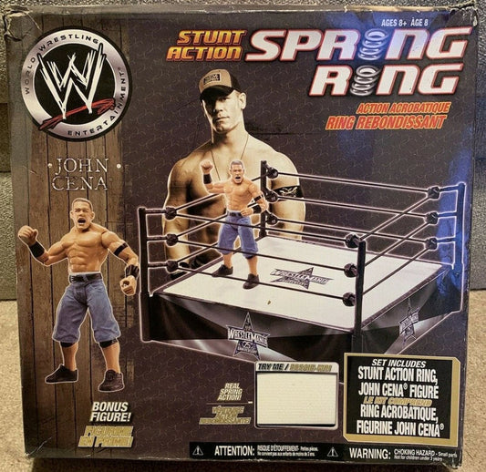 WWE Jakks Pacific Stunt Action Spring Ring [With John Cena]
