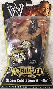 2010 WWE Mattel Basic WrestleMania Heritage Series 1 Stone Cold Steve Austin [Chase]