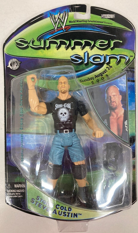 2003 WWE Jakks Pacific Ruthless Aggression Pay Per View Series 2 Stone Cold Steve Austin [With "Skull" Shirt]