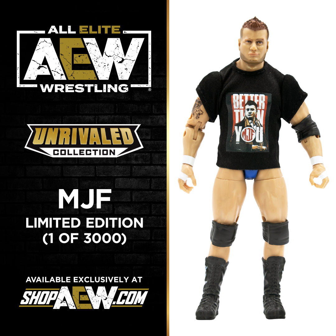 2022 AEW Jazwares Unrivaled Collection Shop AEW Exclusive 05 MJF Wrestling Figure Database