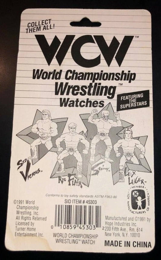 1991 WCW Hope Industries Inc. Sid Vicious Keychain & Zipper Pull