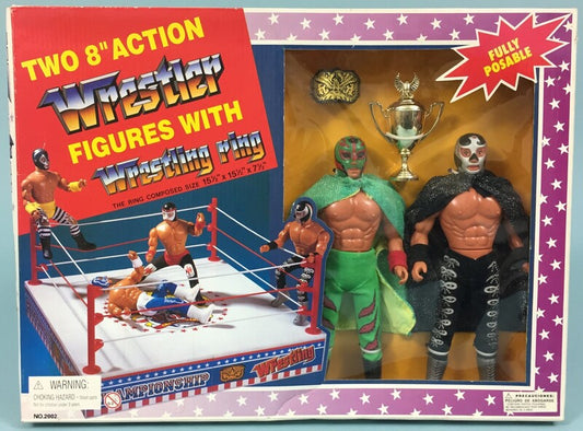 1993 The Magnificent Wrestler Rey Mysterio Jr. vs. El Mexicano [With Wrestling Ring]