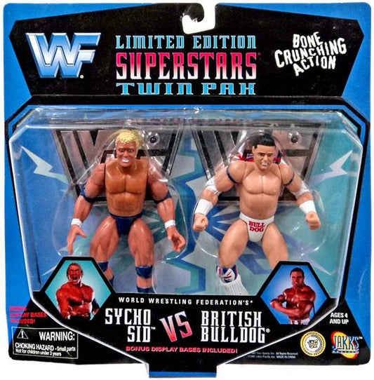 1997 WWF Jakks Pacific Superstars 2-Pack: Sycho Sid vs. British Bulldog [Exclusive]