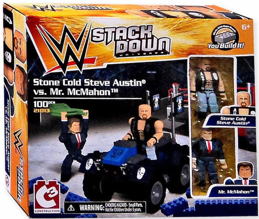 2015 WWE Bridge Direct StackDown Series 3 Stone Cold Steve Austin vs. Mr. McMahon