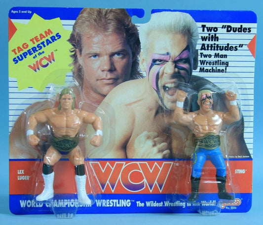 Micro Brawlers Jerry Sags (Nasty Boys) Tag Team Edition WWF WCW