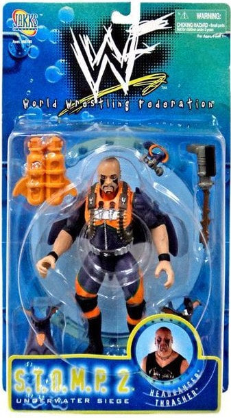 1998 WWF Jakks Pacific S.T.O.M.P. Series 2 Headbanger Thrasher