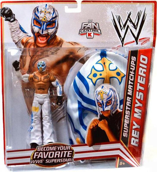 2011 WWE Mattel Basic Superstar Match-Ups Series 2 Rey Mysterio [With Blue & White Mask]