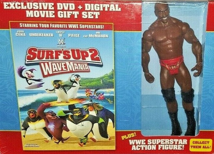2016 WWE Mattel Surf's Up 2: Wavemania Walmart Exclusive DVD Gift Set Titus O'Neil [Basic Series 44]