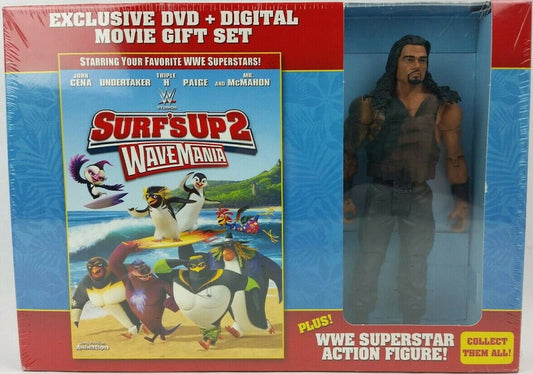 2016 WWE Mattel Surf's Up 2: Wavemania Walmart Exclusive DVD Gift Set Roman Reigns [Basic Series 49]