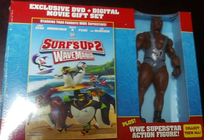 2016 WWE Mattel Surf's Up 2: Wavemania Walmart Exclusive DVD Gift Set Big E