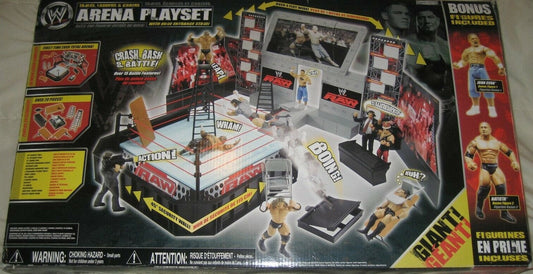 2008 WWE Jakks Pacific Tables, Ladders & Chairs Arena Playset [With John Cena & Batista]